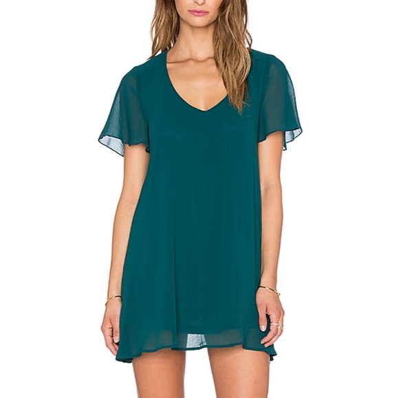 Show Me Your MumuTeal Mini Dress - E46
